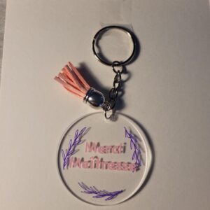 porte clé merci maitresse